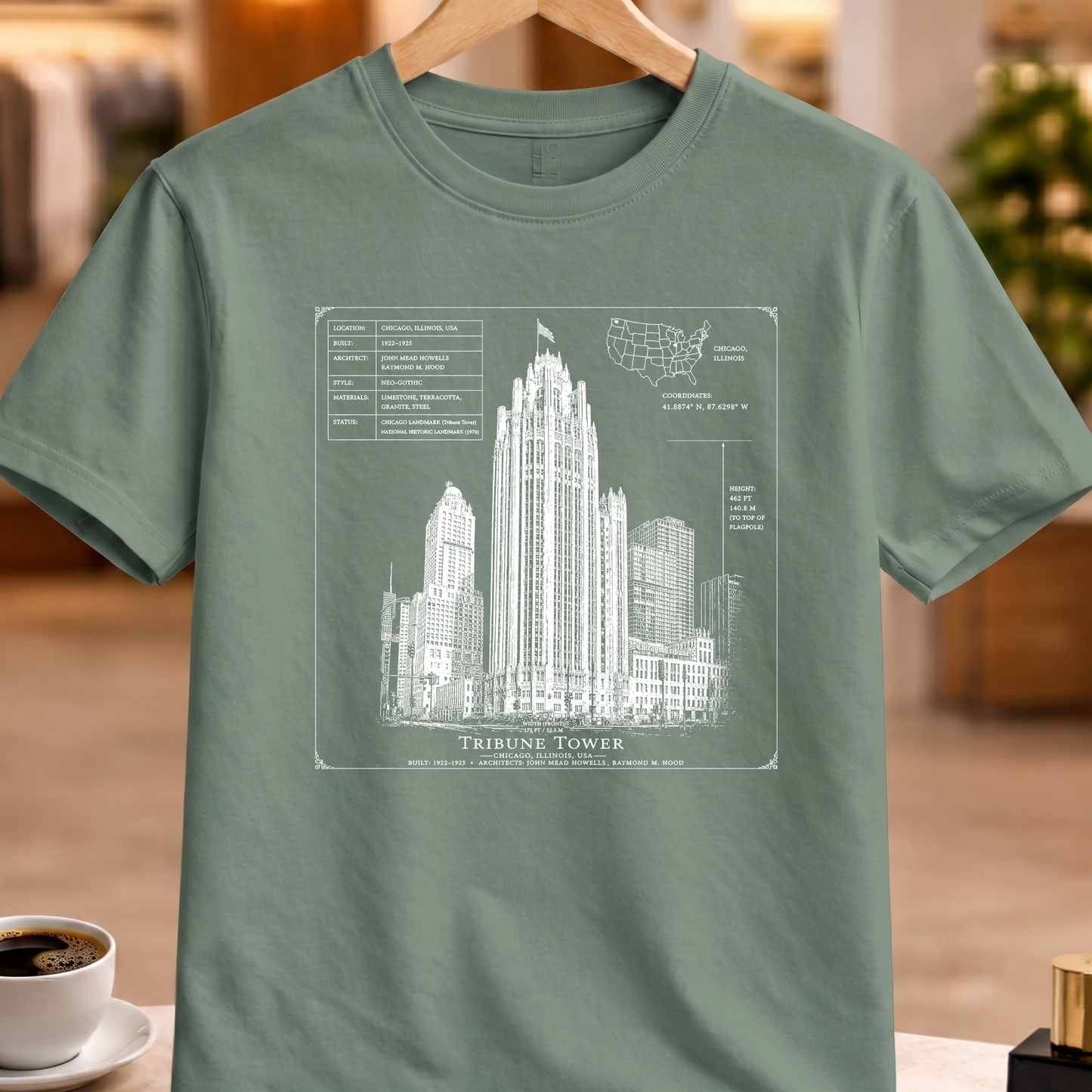 TRIBUNE TOWER TECHNICAL TEE
