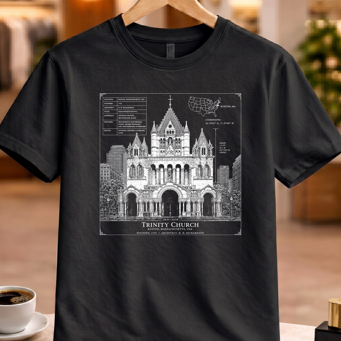 TRINITY CHURCH BOSTON TECHNICAL TEE