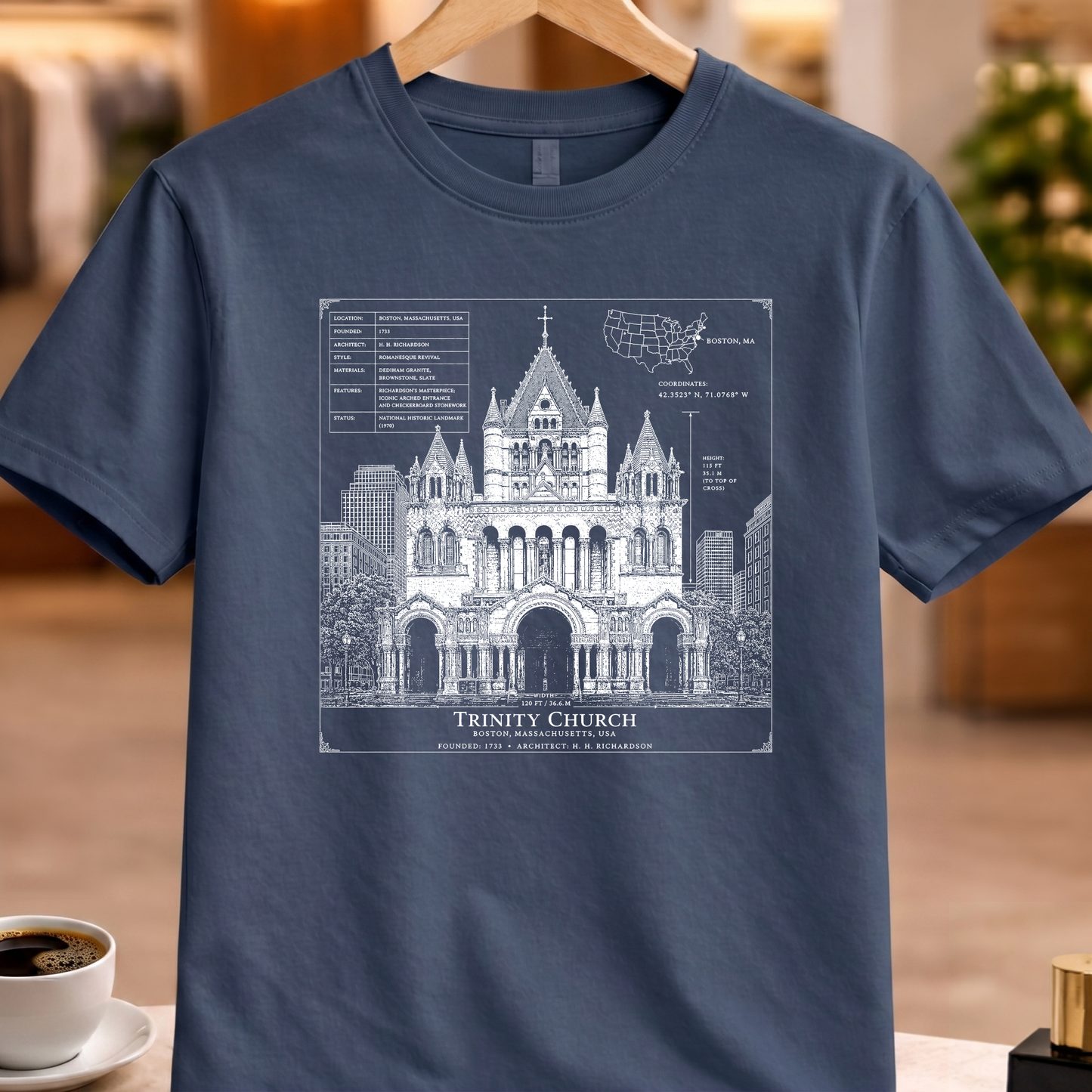 TRINITY CHURCH BOSTON TECHNICAL TEE