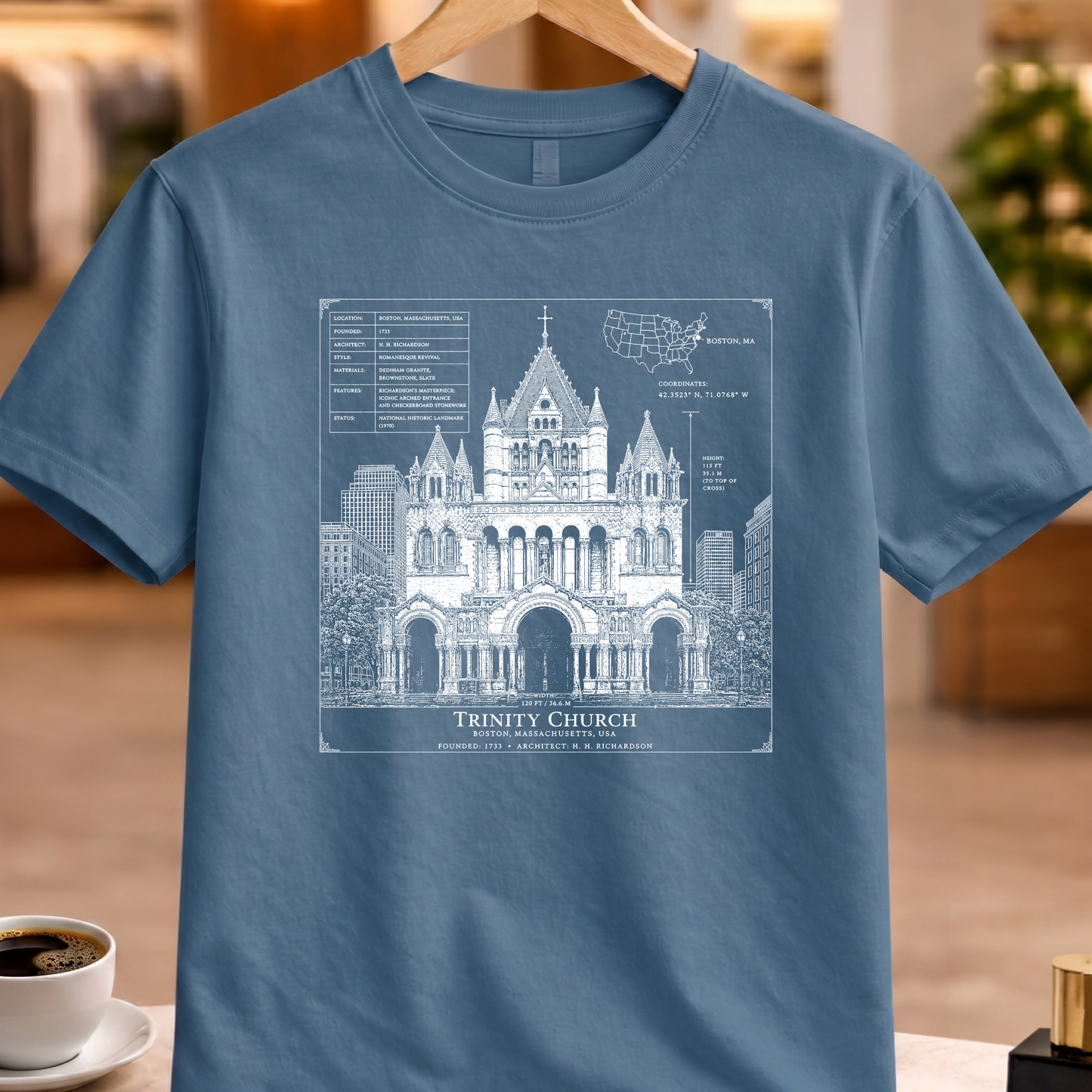 TRINITY CHURCH BOSTON TECHNICAL TEE