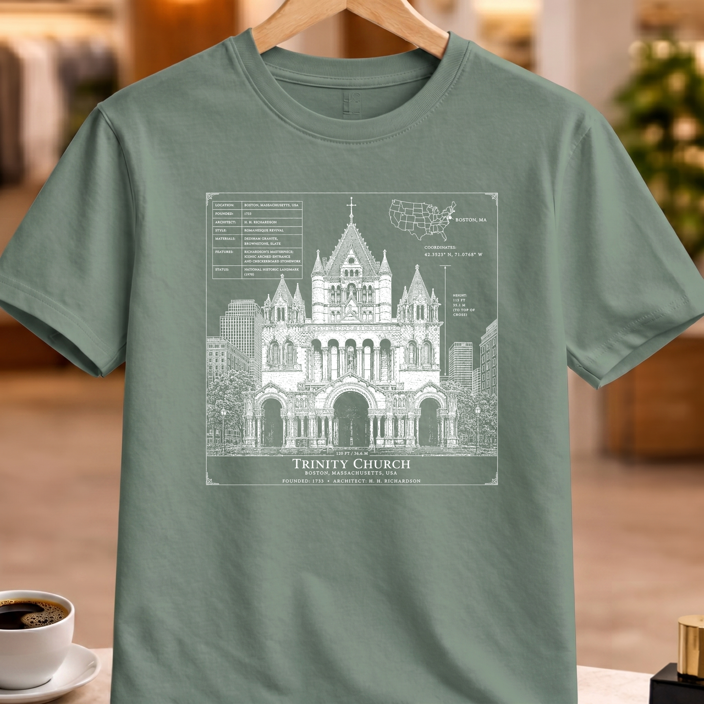 TRINITY CHURCH BOSTON TECHNICAL TEE