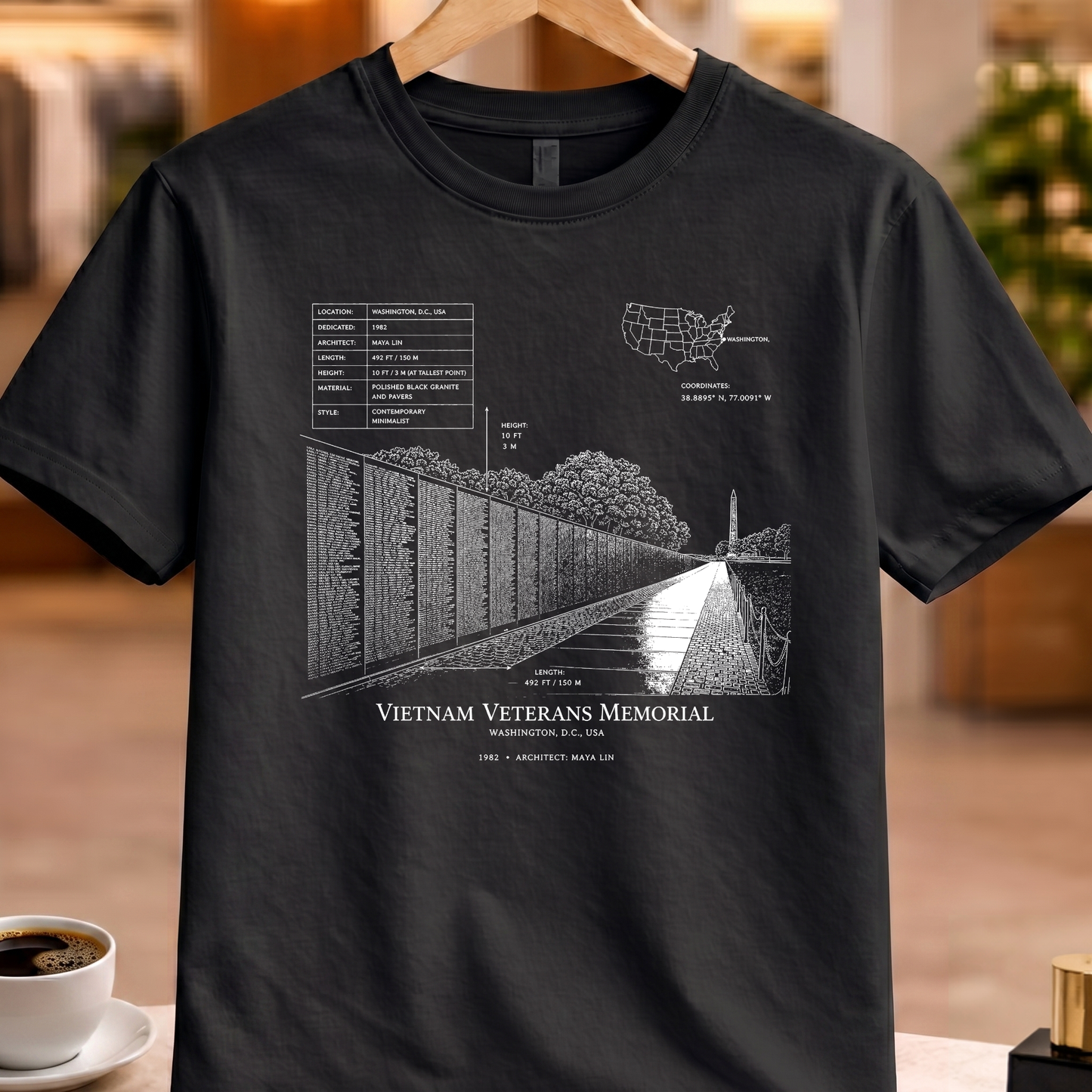 VIETNAM VETERANS MEMORIAL TECHNICAL TEE