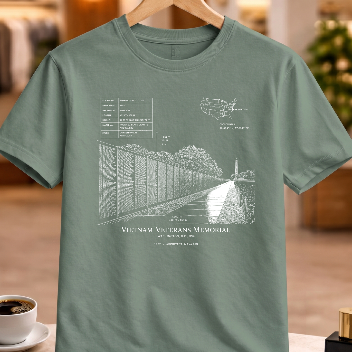 VIETNAM VETERANS MEMORIAL TECHNICAL TEE
