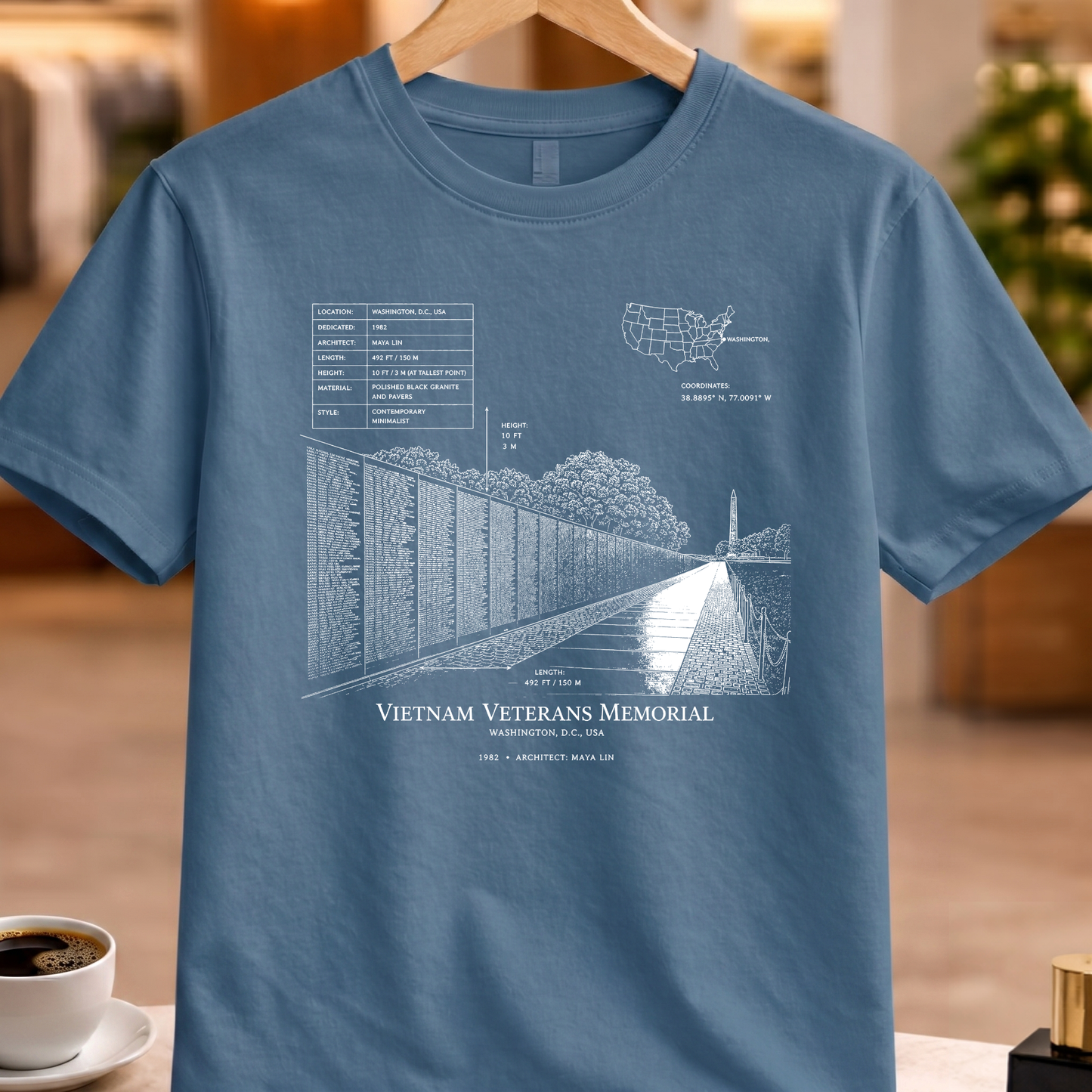 VIETNAM VETERANS MEMORIAL TECHNICAL TEE