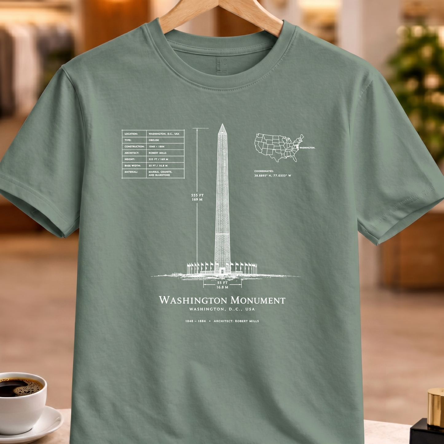 WASHINGTON MONUMENT TECHNICAL TEE