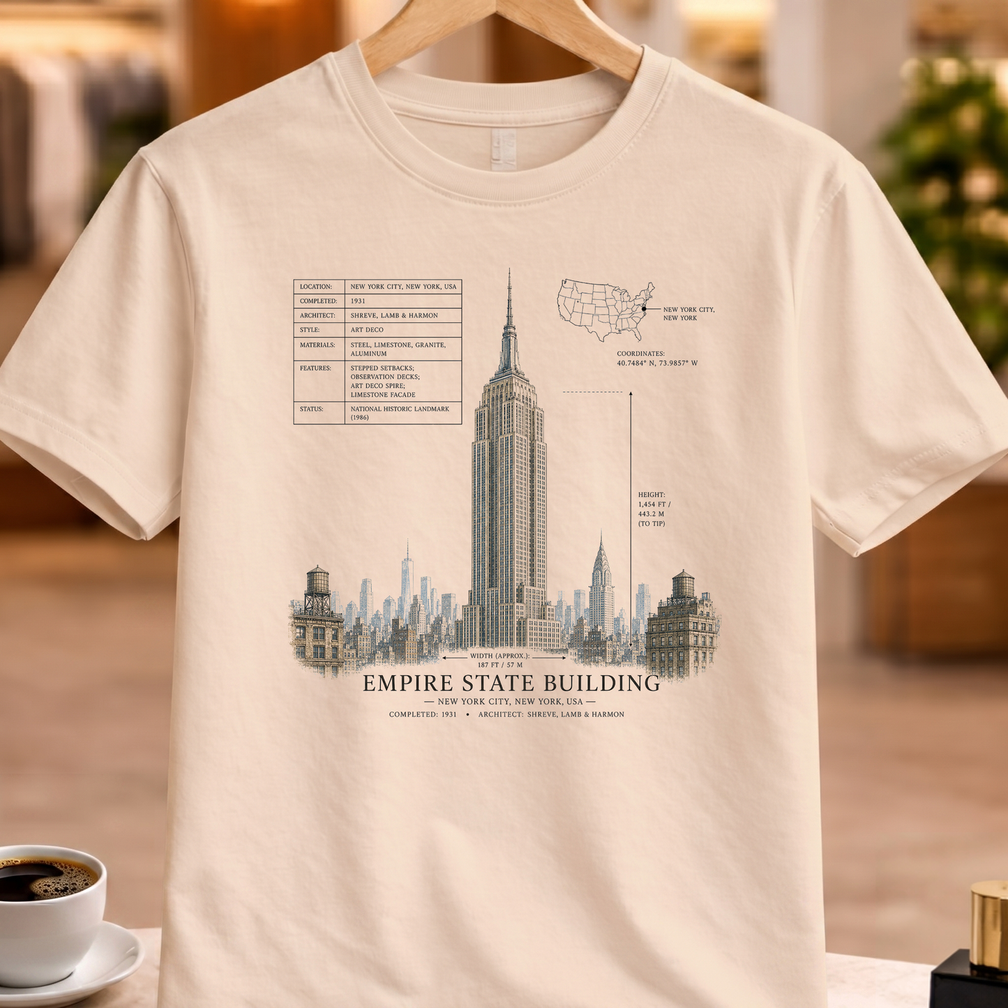 HERITAGE STRUCTURAL EMPIRE STATE BUILDING TEE