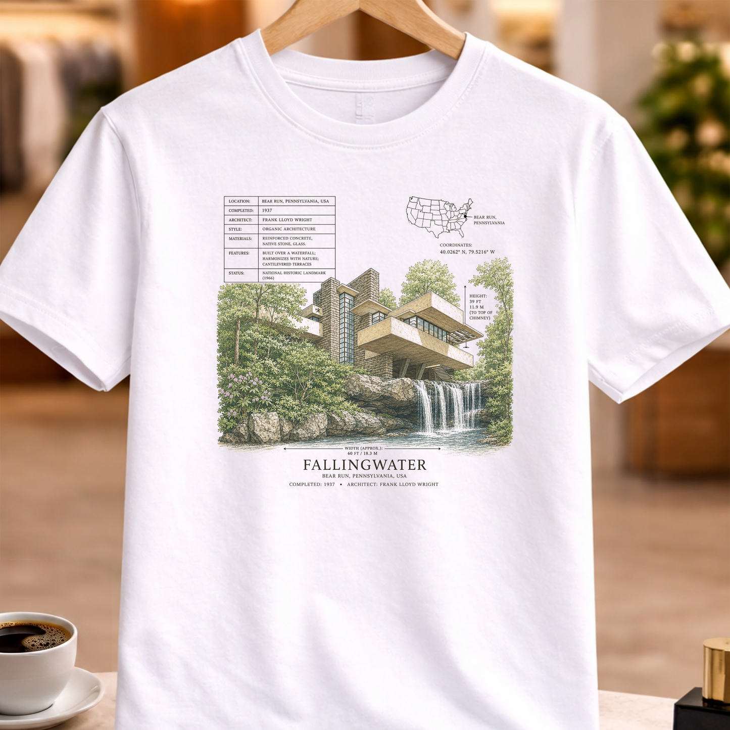 HERITAGE STRUCTURAL FALLINGWATER TEE