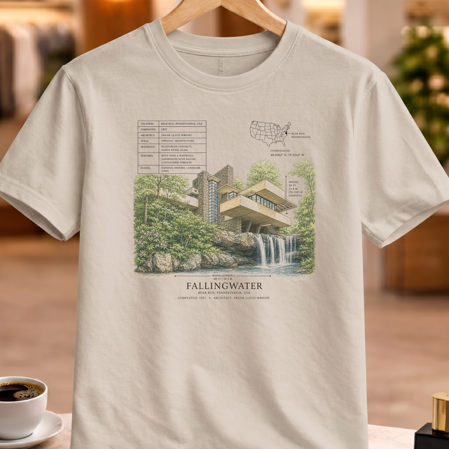 HERITAGE STRUCTURAL FALLINGWATER TEE