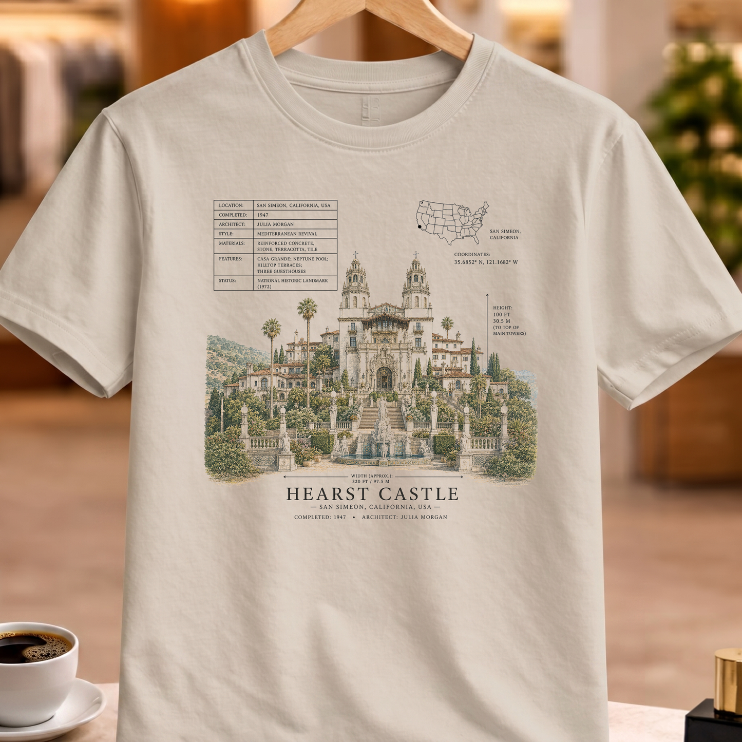 HERITAGE STRUCTURAL HEARST CASTLE TEE