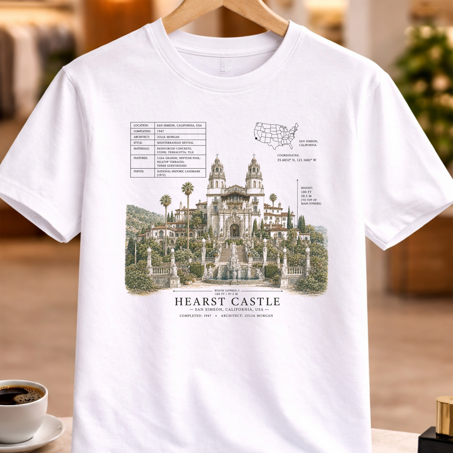 HERITAGE STRUCTURAL HEARST CASTLE TEE