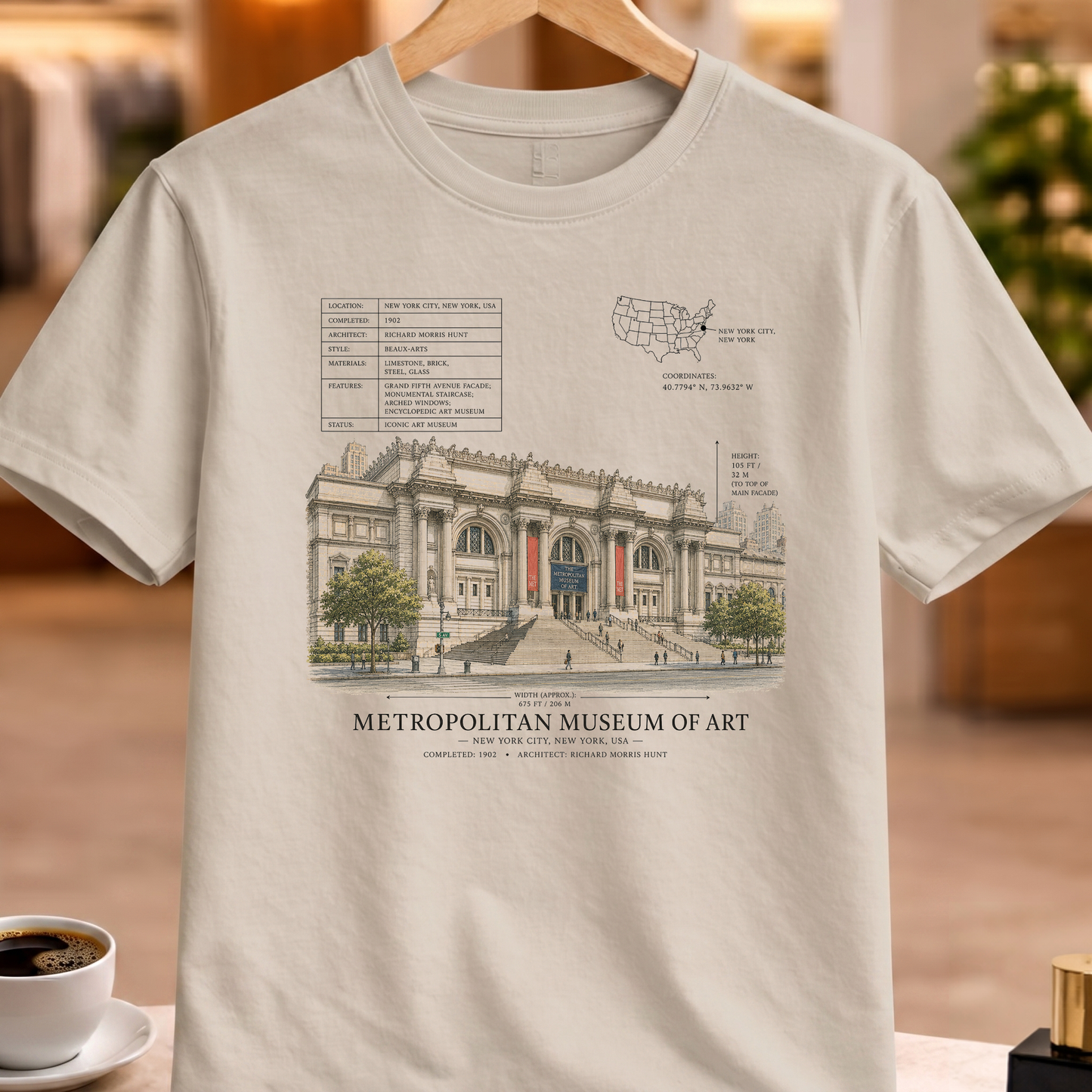 HERITAGE STRUCTURAL METROPOLITAN MUSEUM OF ART TEE