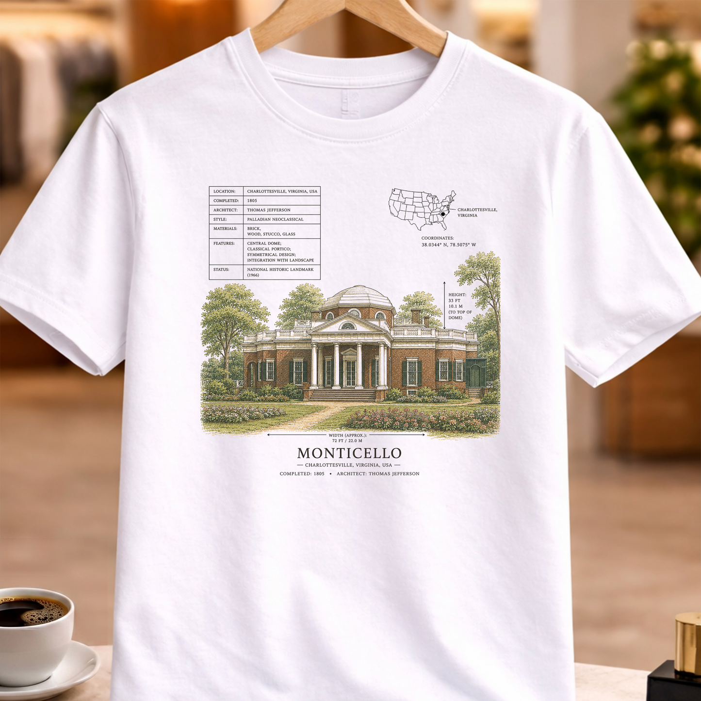HERITAGE STRUCTURAL MONTICELLO TEE