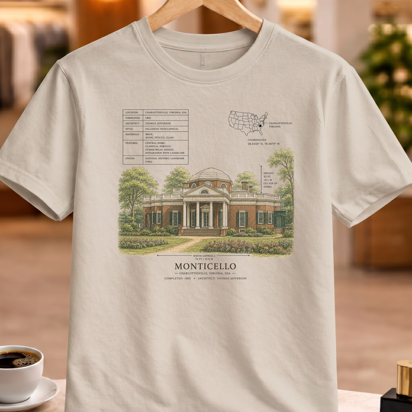 HERITAGE STRUCTURAL MONTICELLO TEE