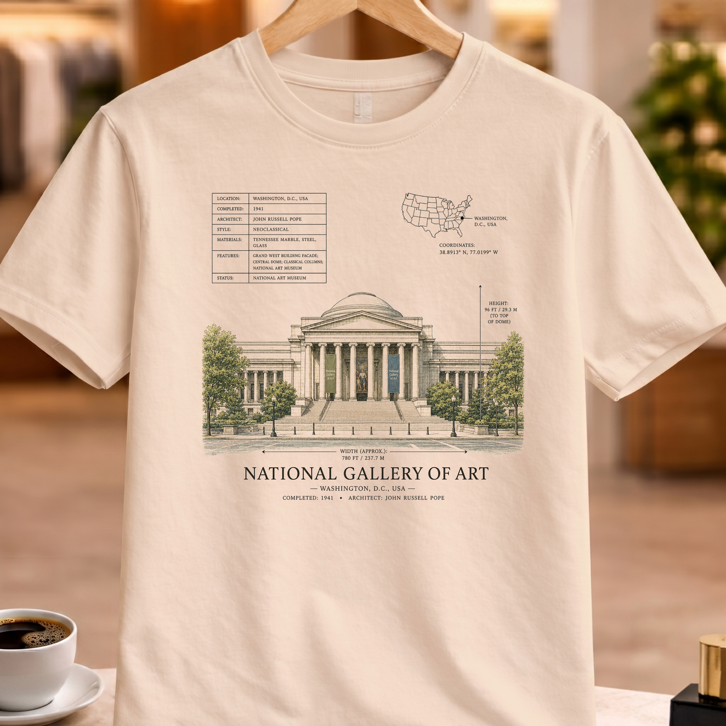HERITAGE STRUCTURAL NATIONAL GALLERY OF ART TEE