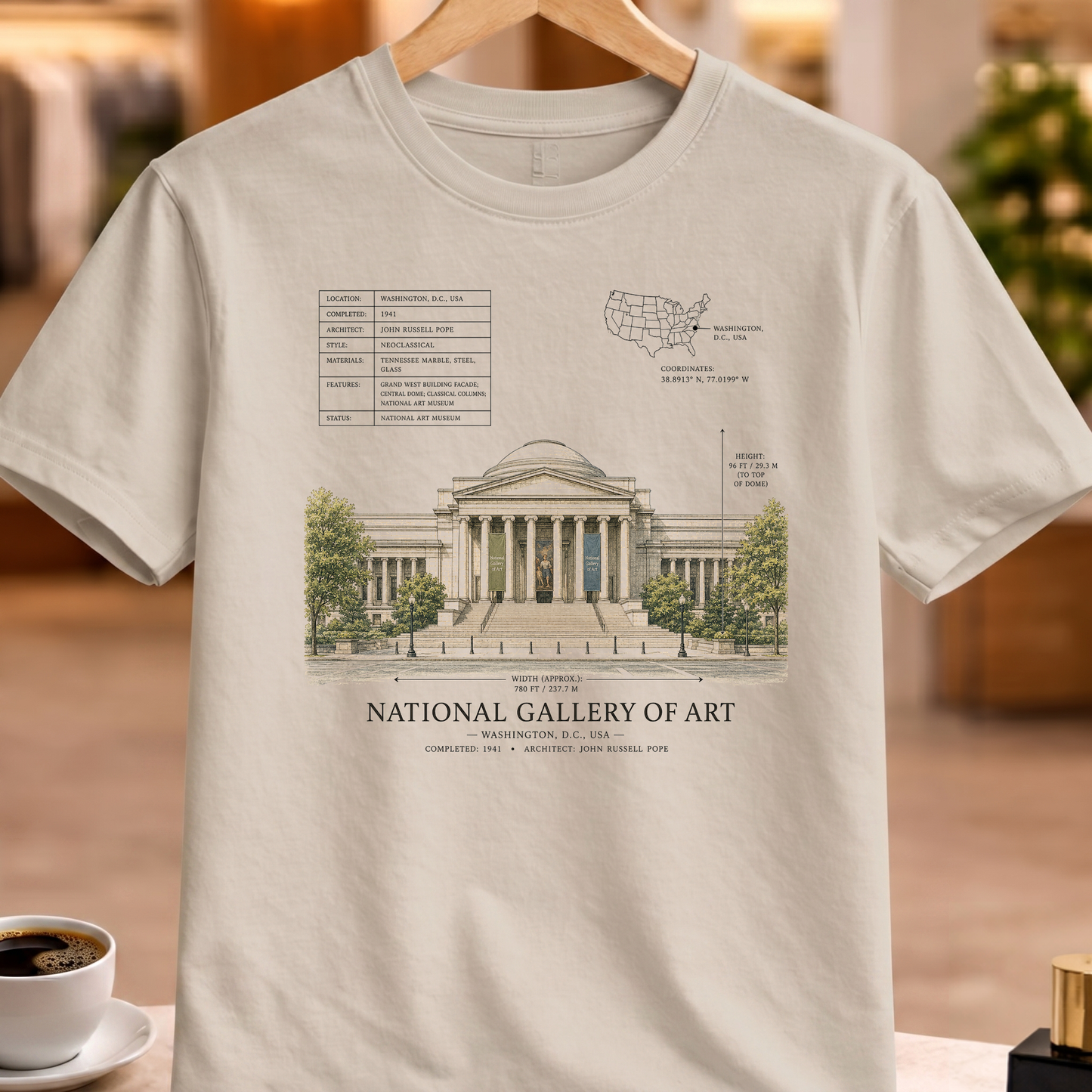 HERITAGE STRUCTURAL NATIONAL GALLERY OF ART TEE