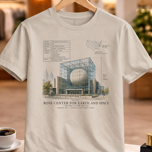HERITAGE STRUCTURAL ROSE CENTER FOR EARTH AND SPACE TEE