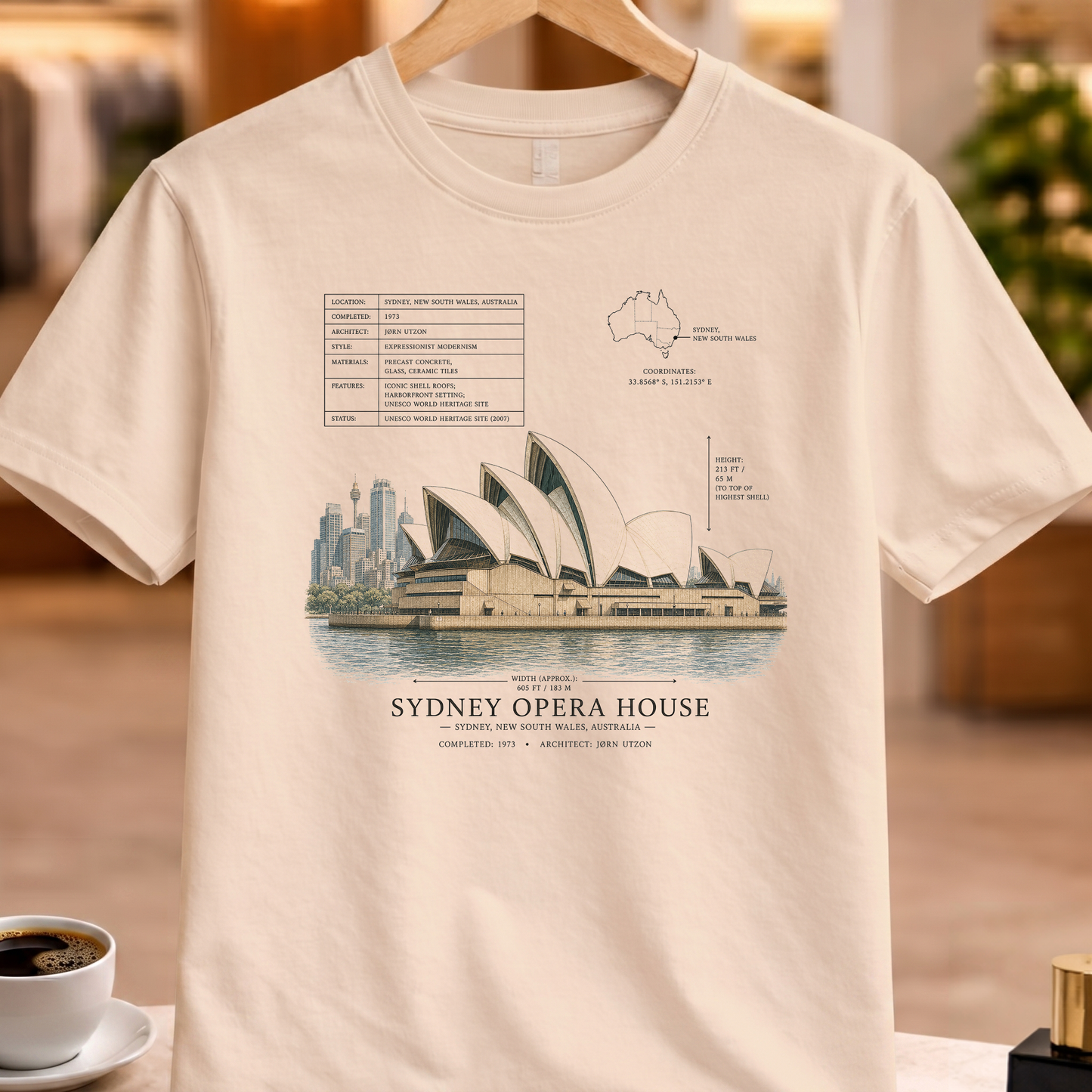 HERITAGE STRUCTURAL SYDNEY OPERA HOUSE TEE