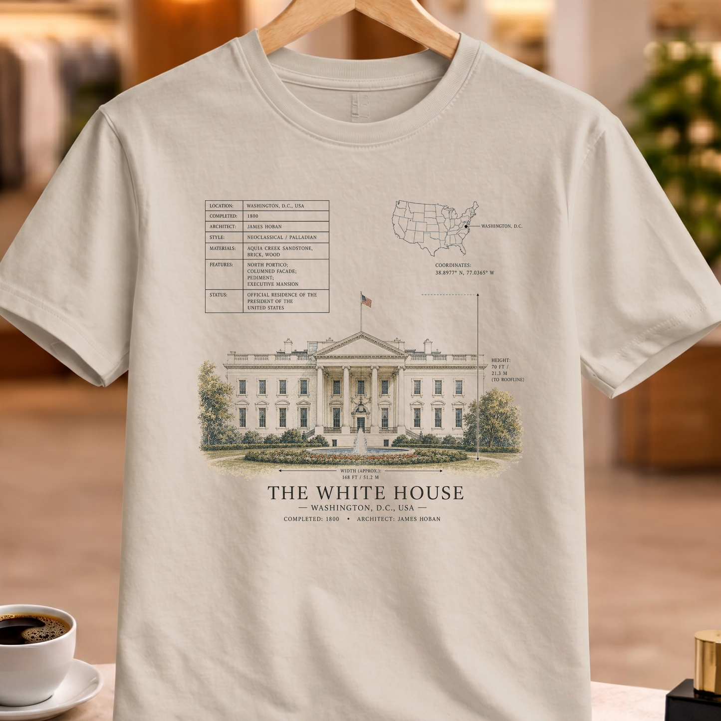 HERITAGE STRUCTURAL THE WHITE HOUSE TEE