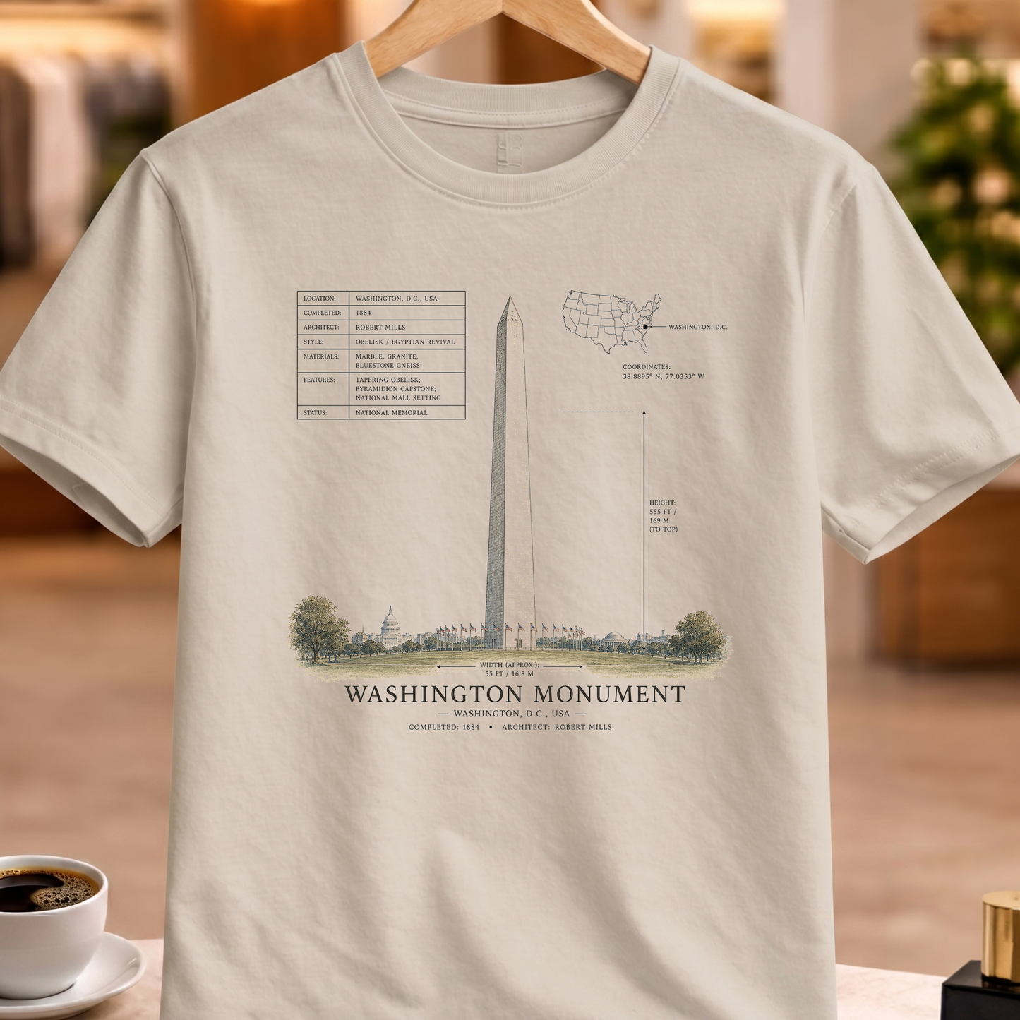 HERITAGE STRUCTURAL WASHINGTON MONUMENT TEE