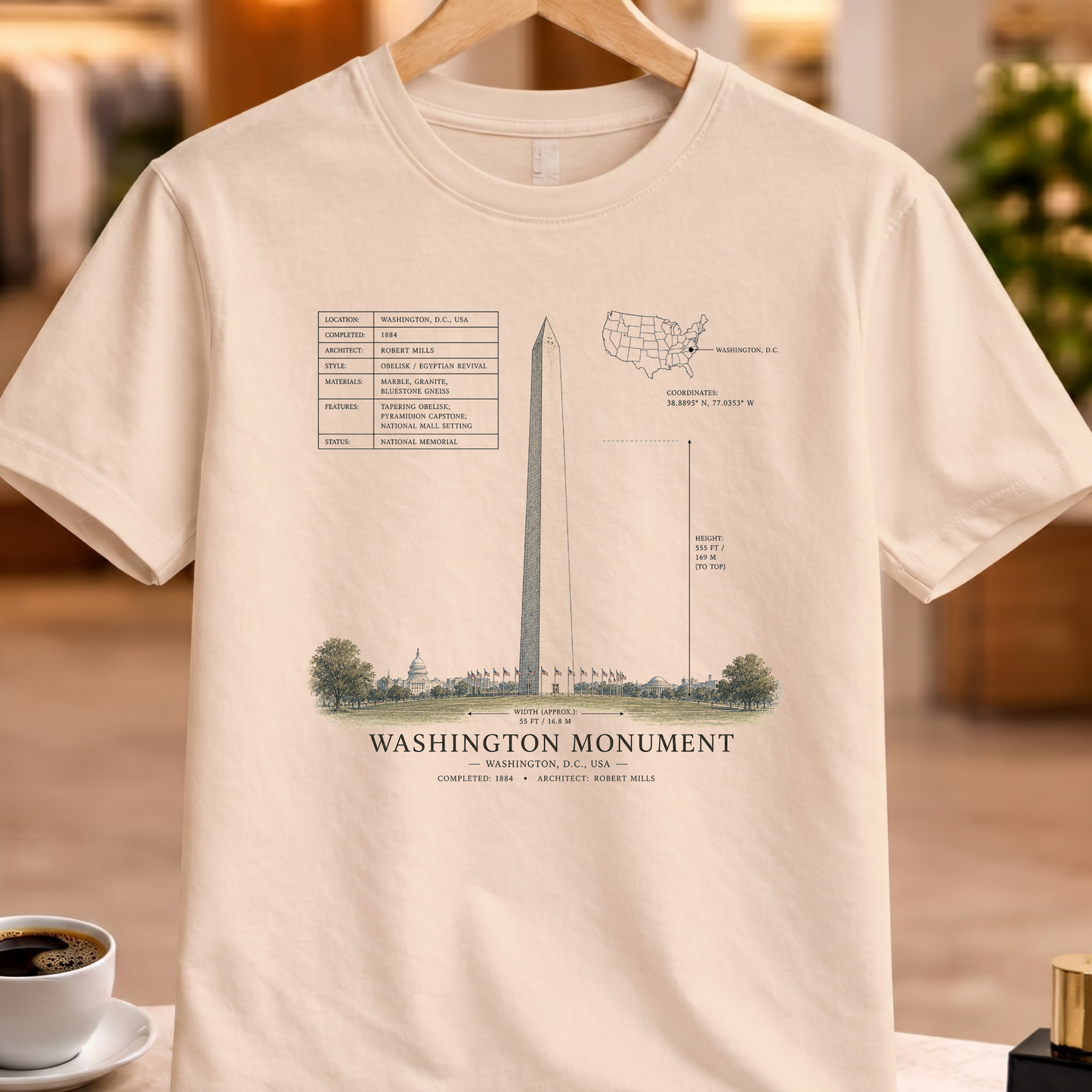HERITAGE STRUCTURAL WASHINGTON MONUMENT TEE