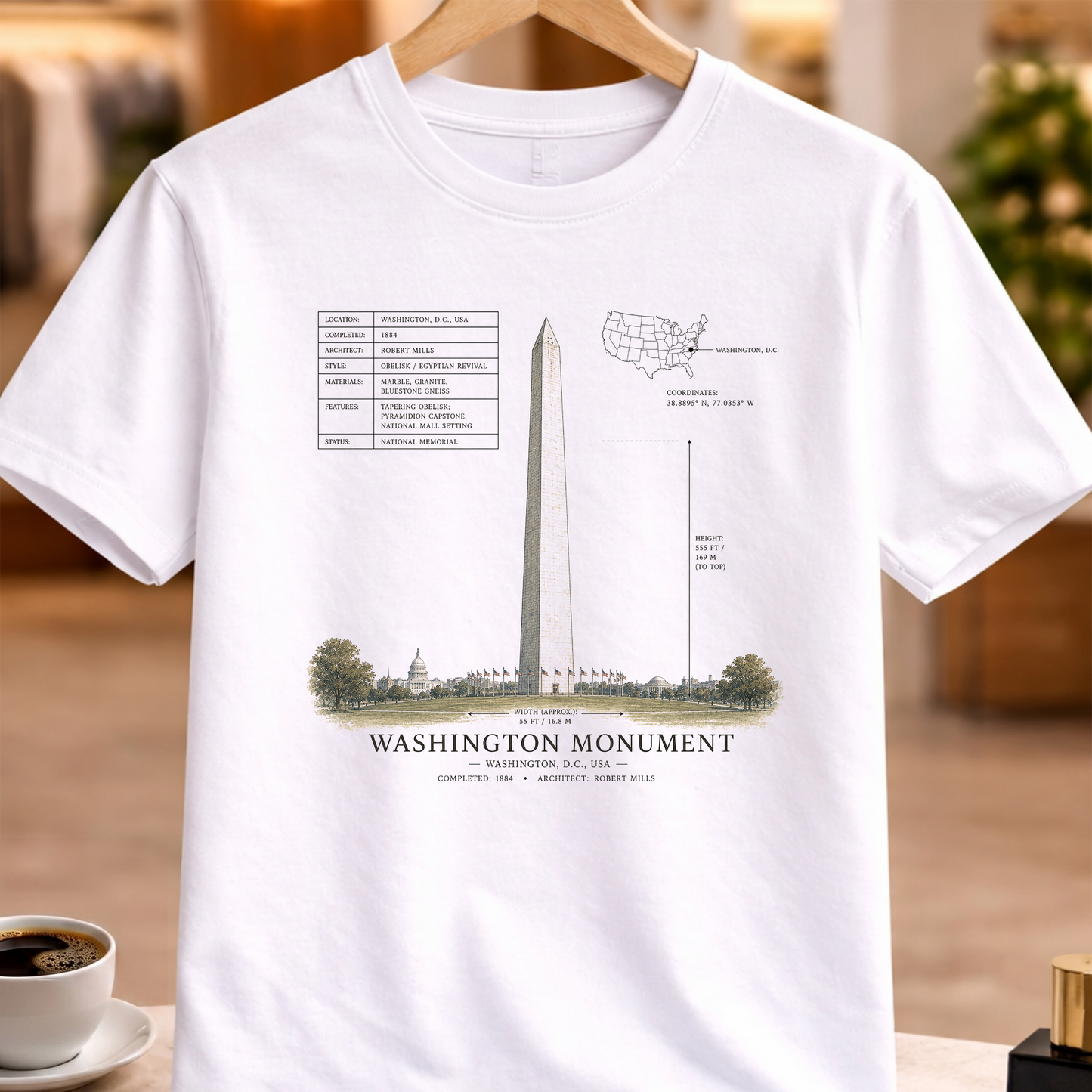 HERITAGE STRUCTURAL WASHINGTON MONUMENT TEE