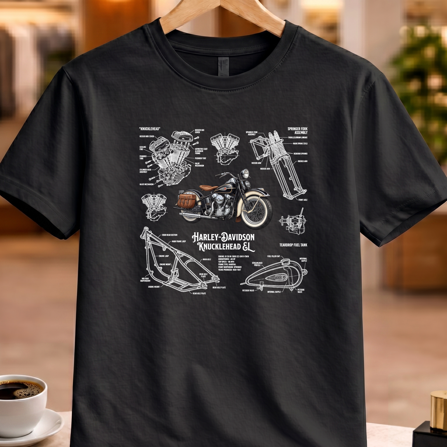 HARLEY-DAVIDSON KNUCKLEHEAD EL T-SHIRT