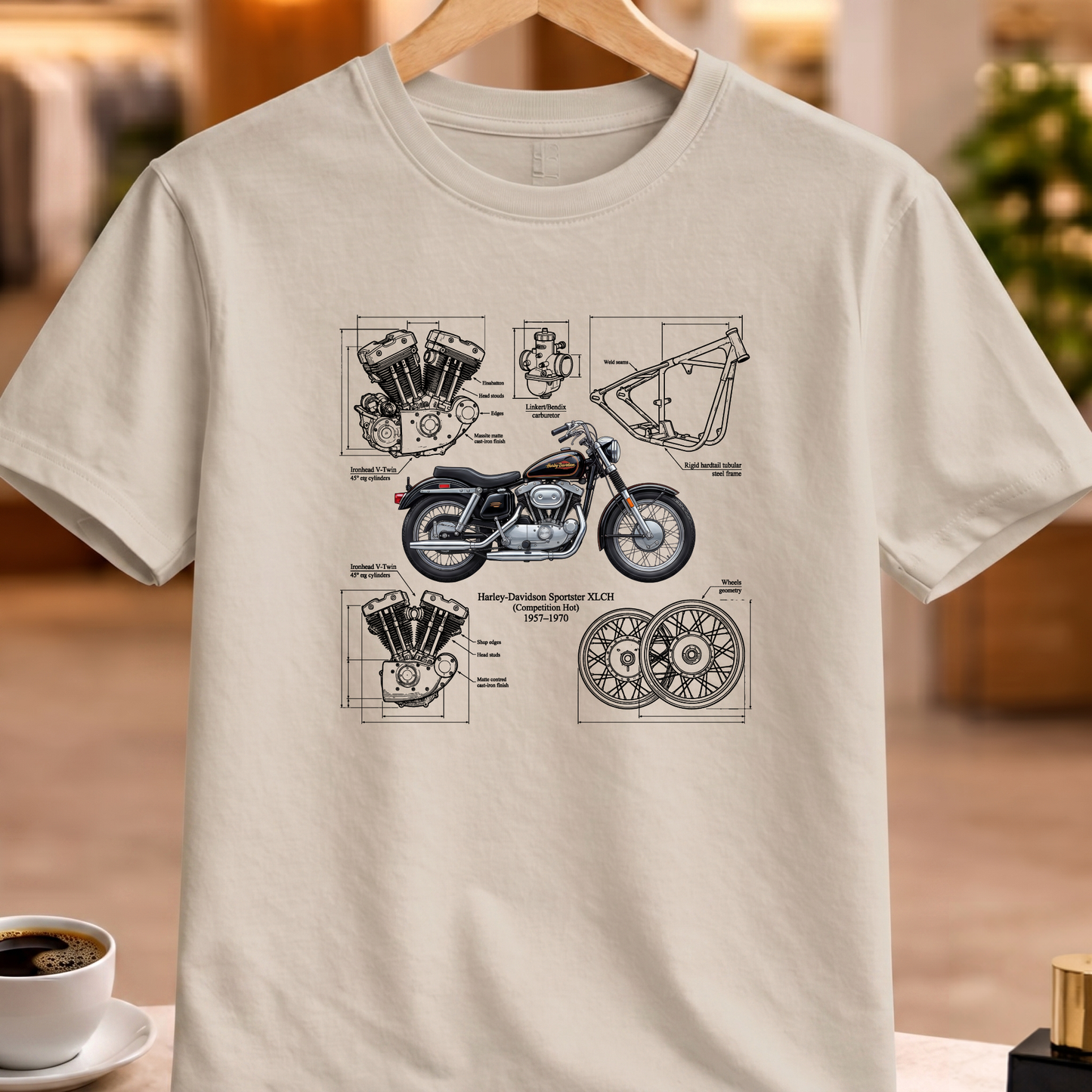 HARLEY-DAVIDSON SPORTSTER XLCH T-SHIRT