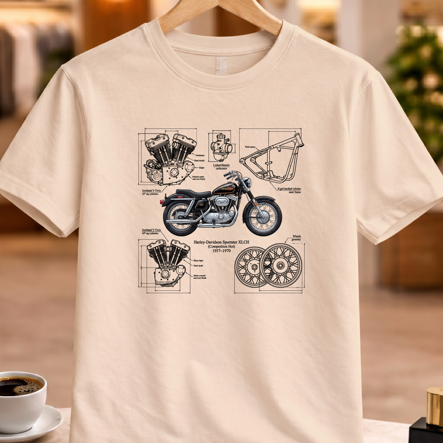 HARLEY-DAVIDSON SPORTSTER XLCH T-SHIRT