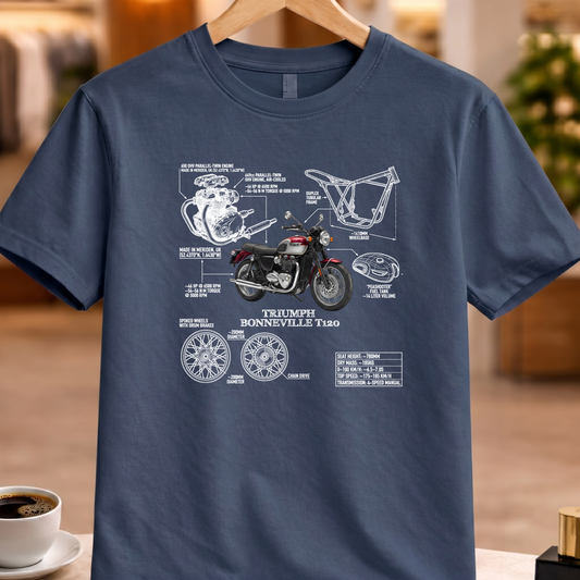 TRIUMPH BONNEVILLE T120 T-SHIRT