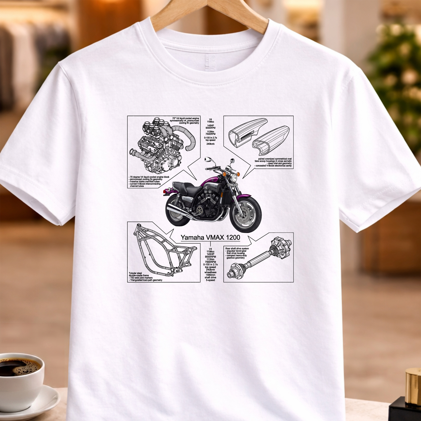 YAMAHA VMAX 1200 T-SHIRT