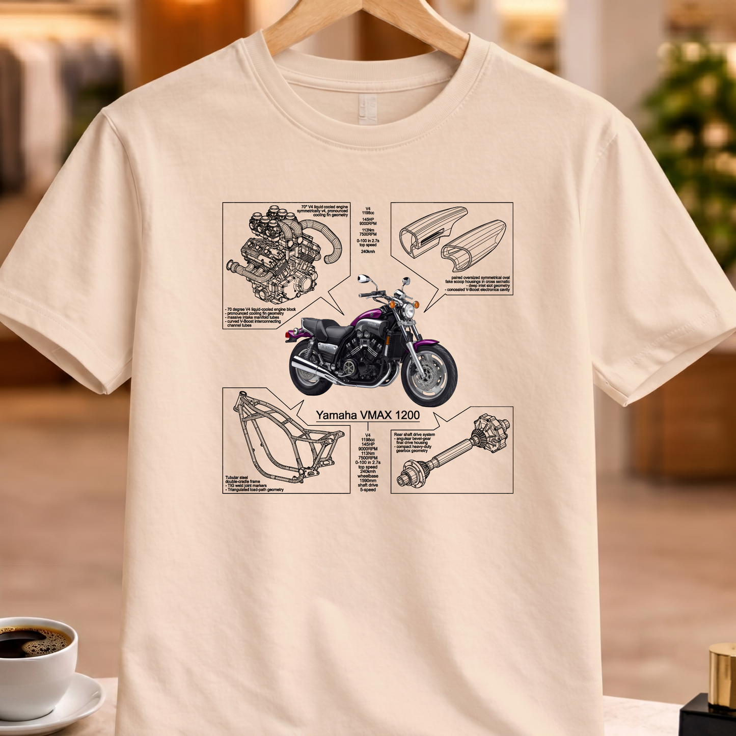 YAMAHA VMAX 1200 T-SHIRT