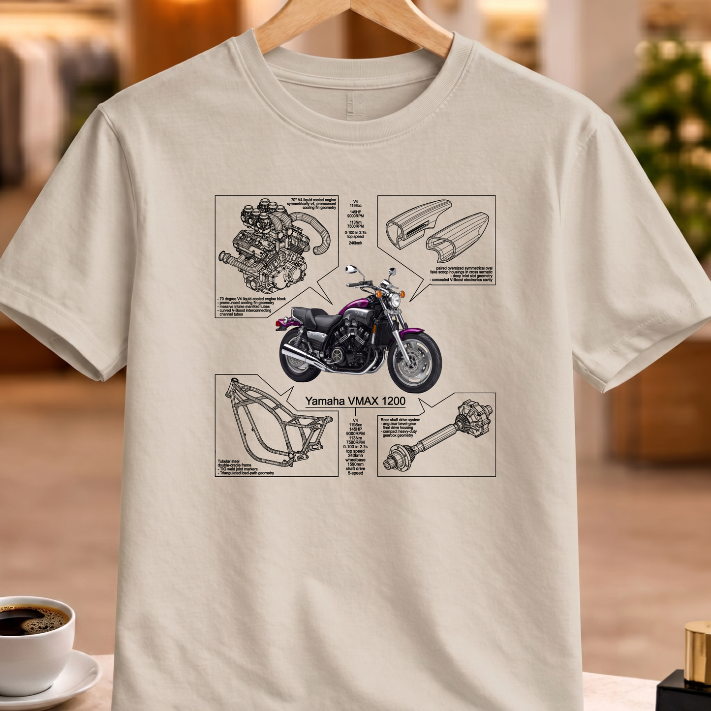 YAMAHA VMAX 1200 T-SHIRT