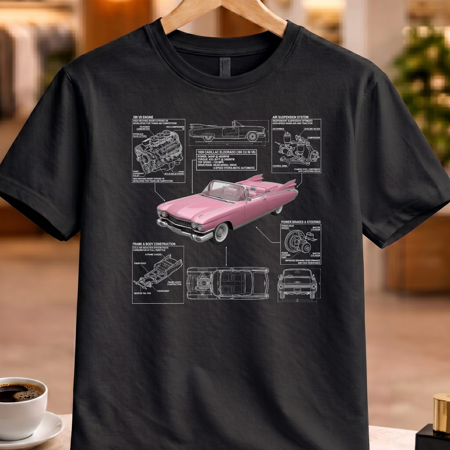 CADILLAC ELDORADO 1959 T-SHIRT