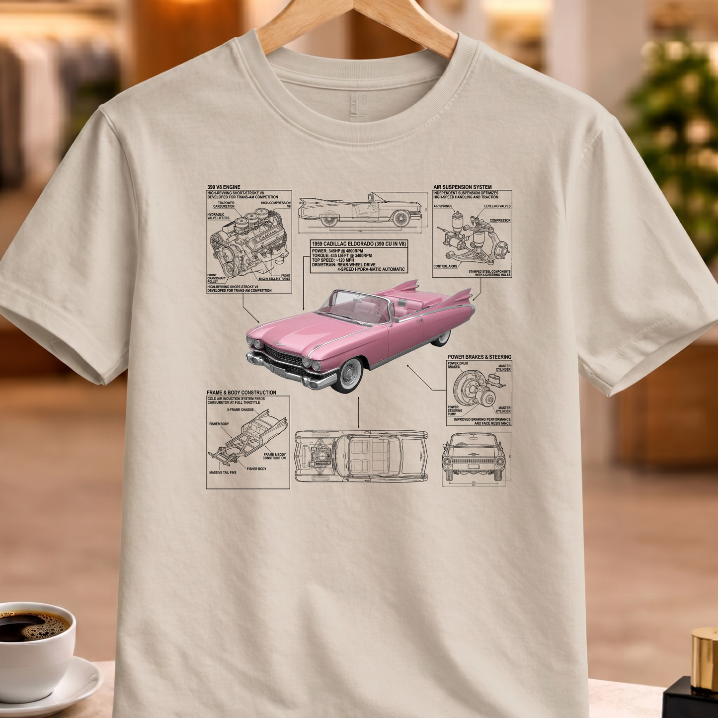 CADILLAC ELDORADO 1959 T-SHIRT