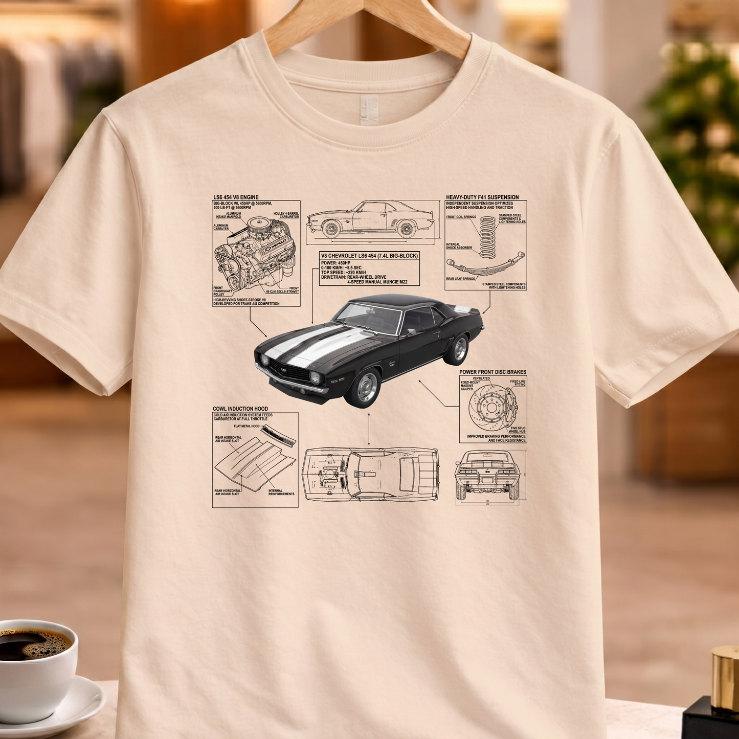 CHEVROLET IMPALA SS 1970 T-SHIRT