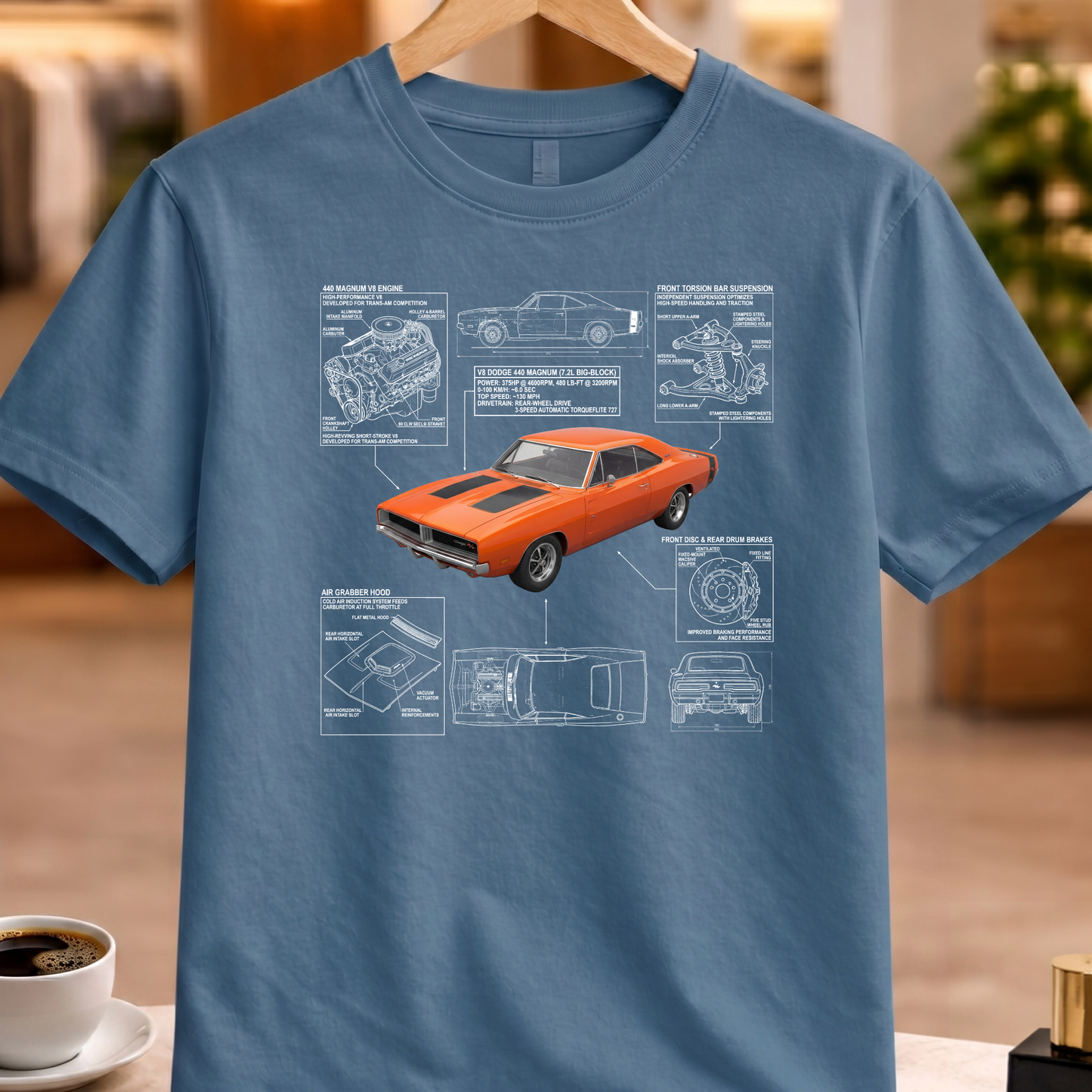 DODGE CHARGER 1969 T-SHIRT