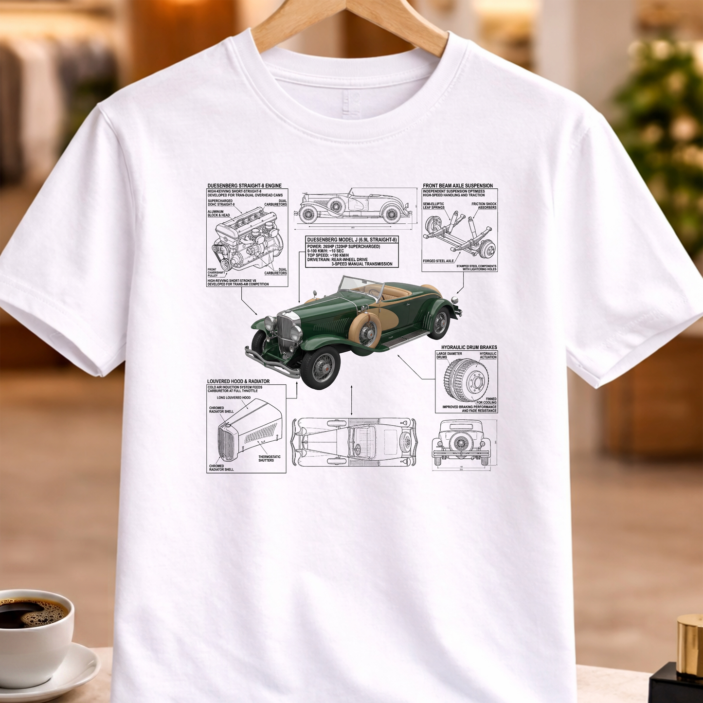 DUESENBERG 1929 T-SHIRT
