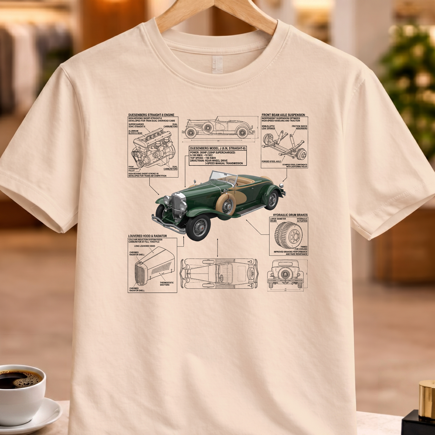 DUESENBERG 1929 T-SHIRT