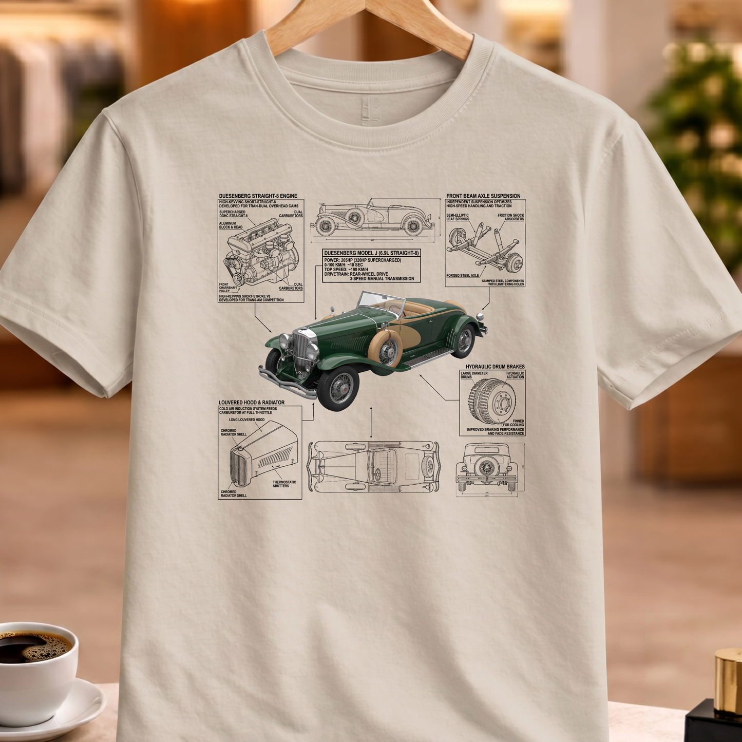 DUESENBERG 1929 T-SHIRT