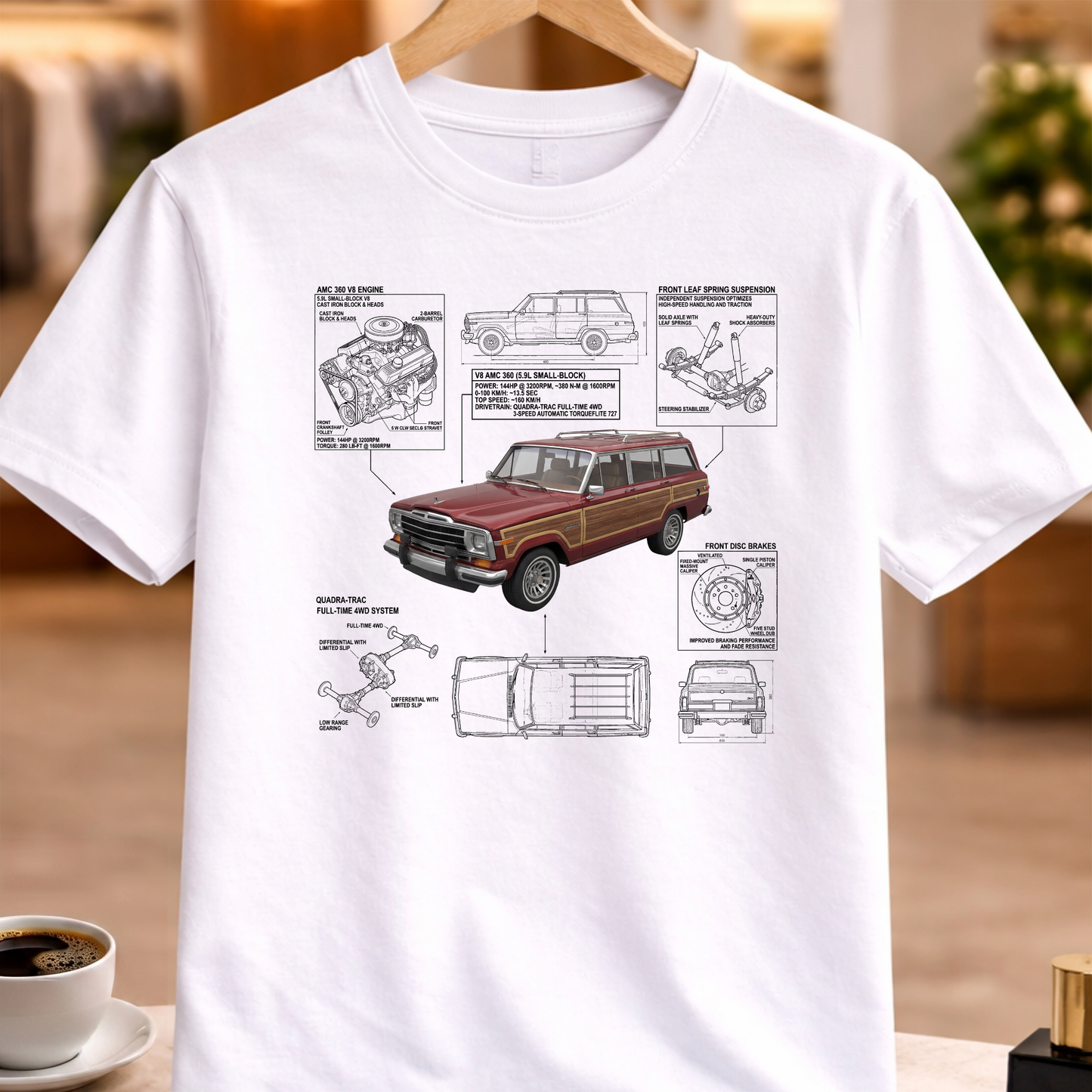 JEEP GRAND WAGONEER 1984 T-SHIRT