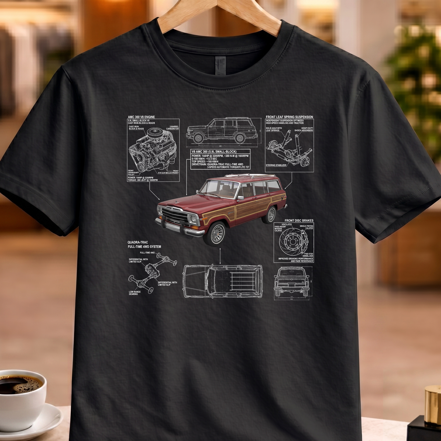 JEEP GRAND WAGONEER 1984 T-SHIRT