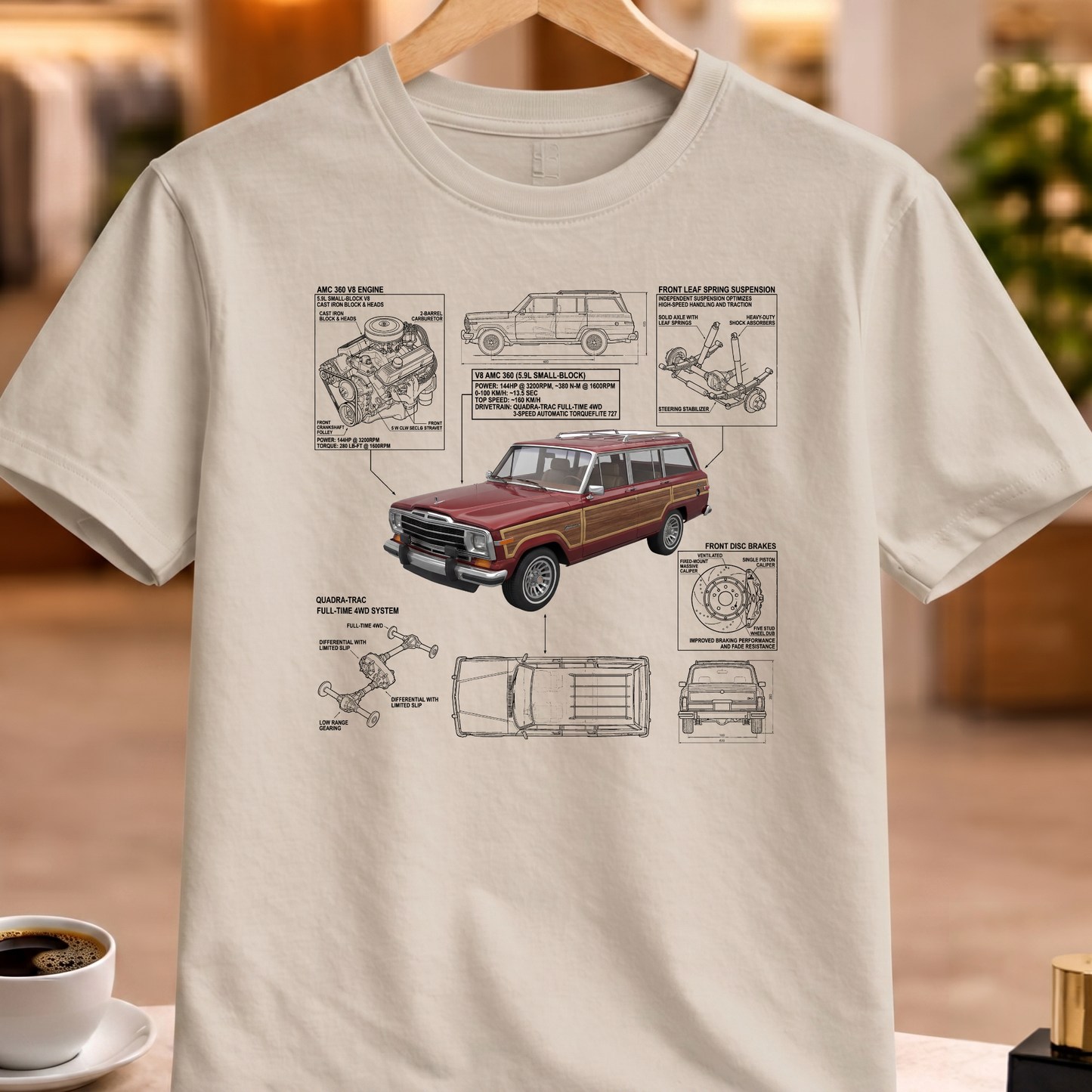 JEEP GRAND WAGONEER 1984 T-SHIRT