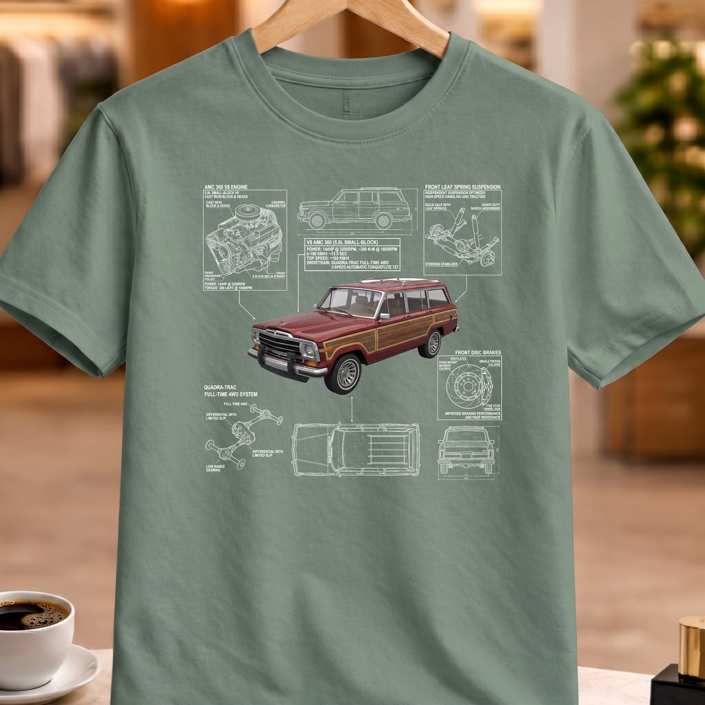 JEEP GRAND WAGONEER 1984 T-SHIRT