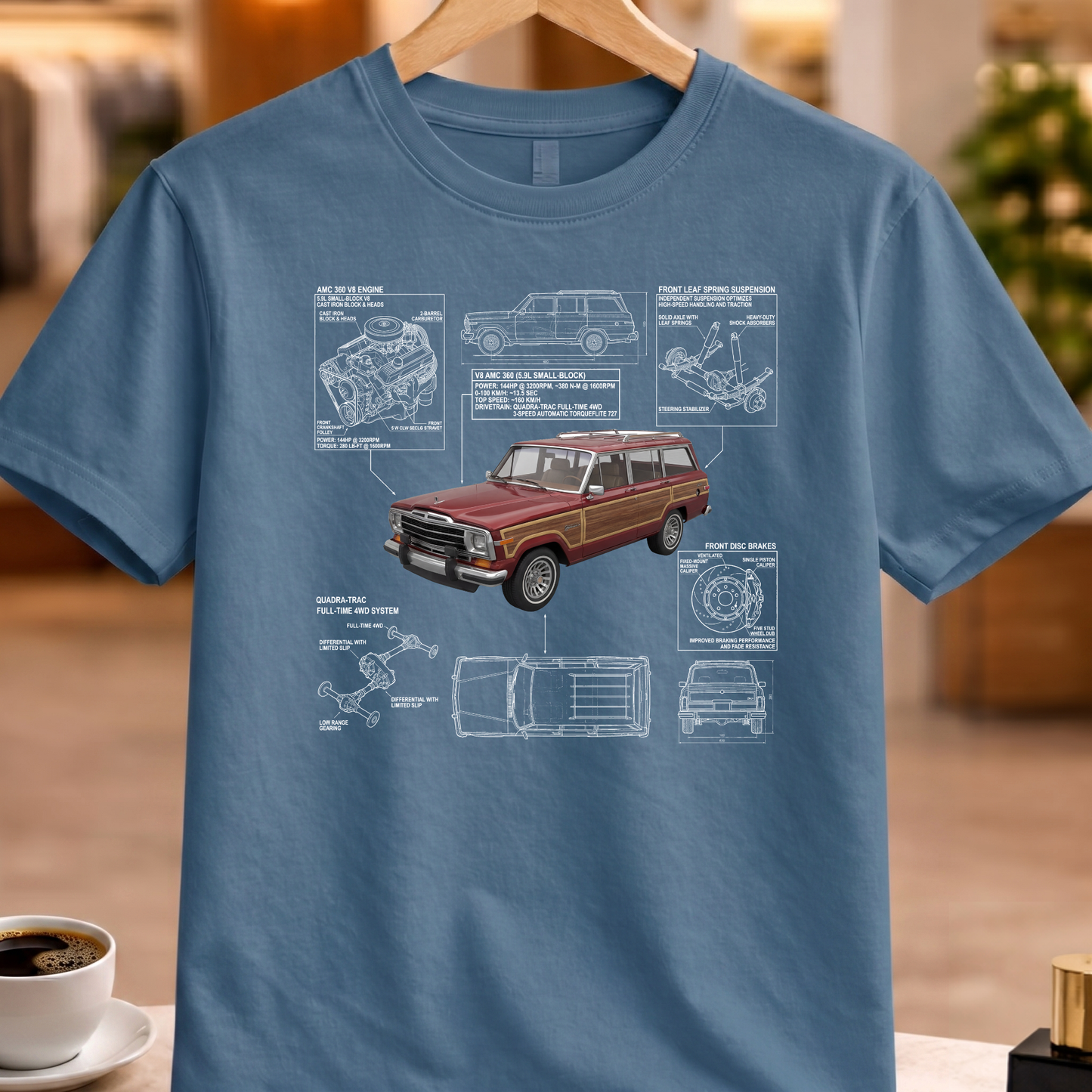 JEEP GRAND WAGONEER 1984 T-SHIRT