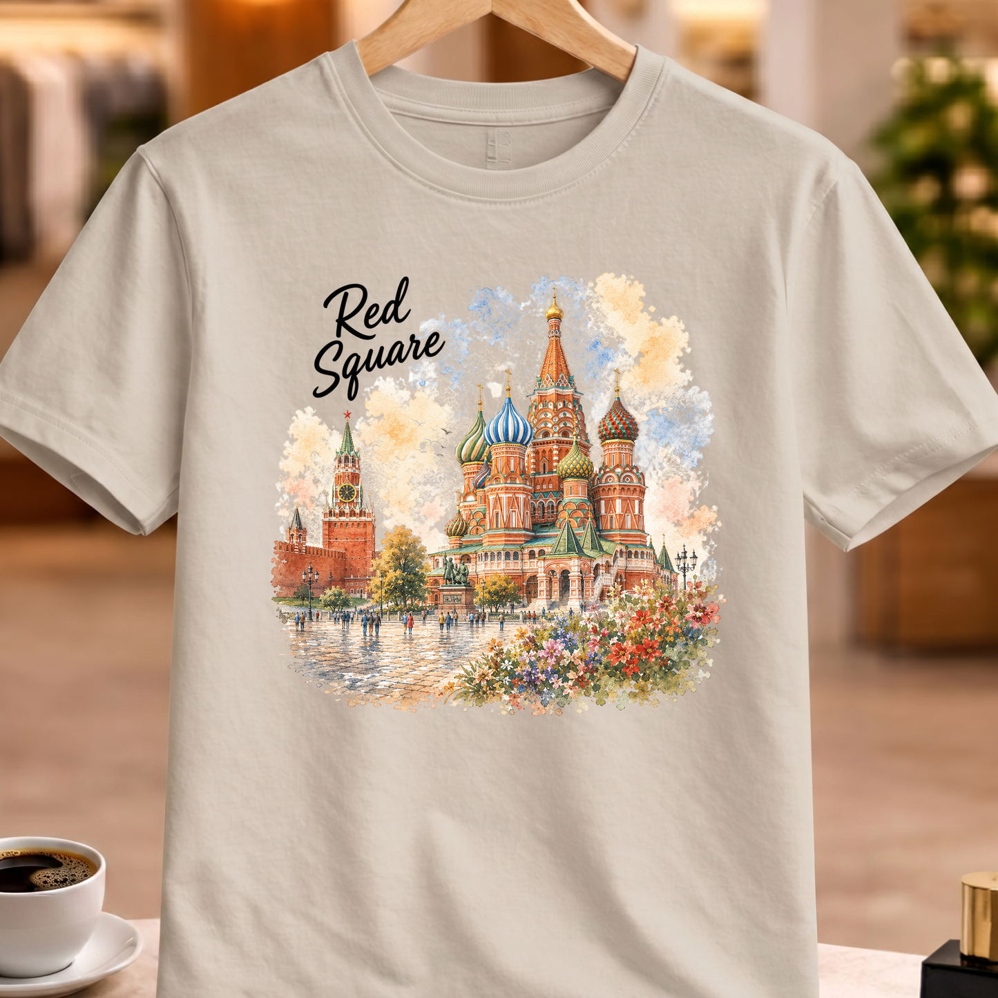RED SQUARE ART TEE