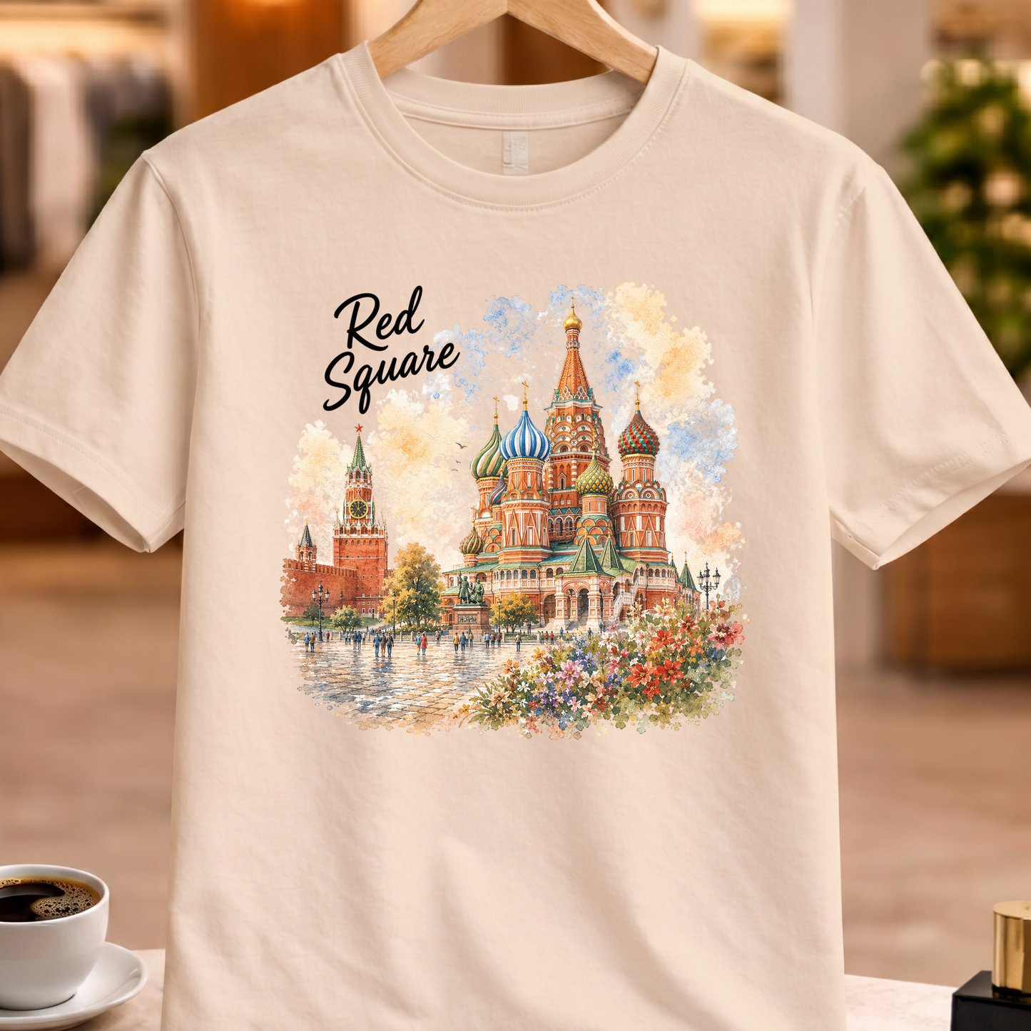 RED SQUARE ART TEE