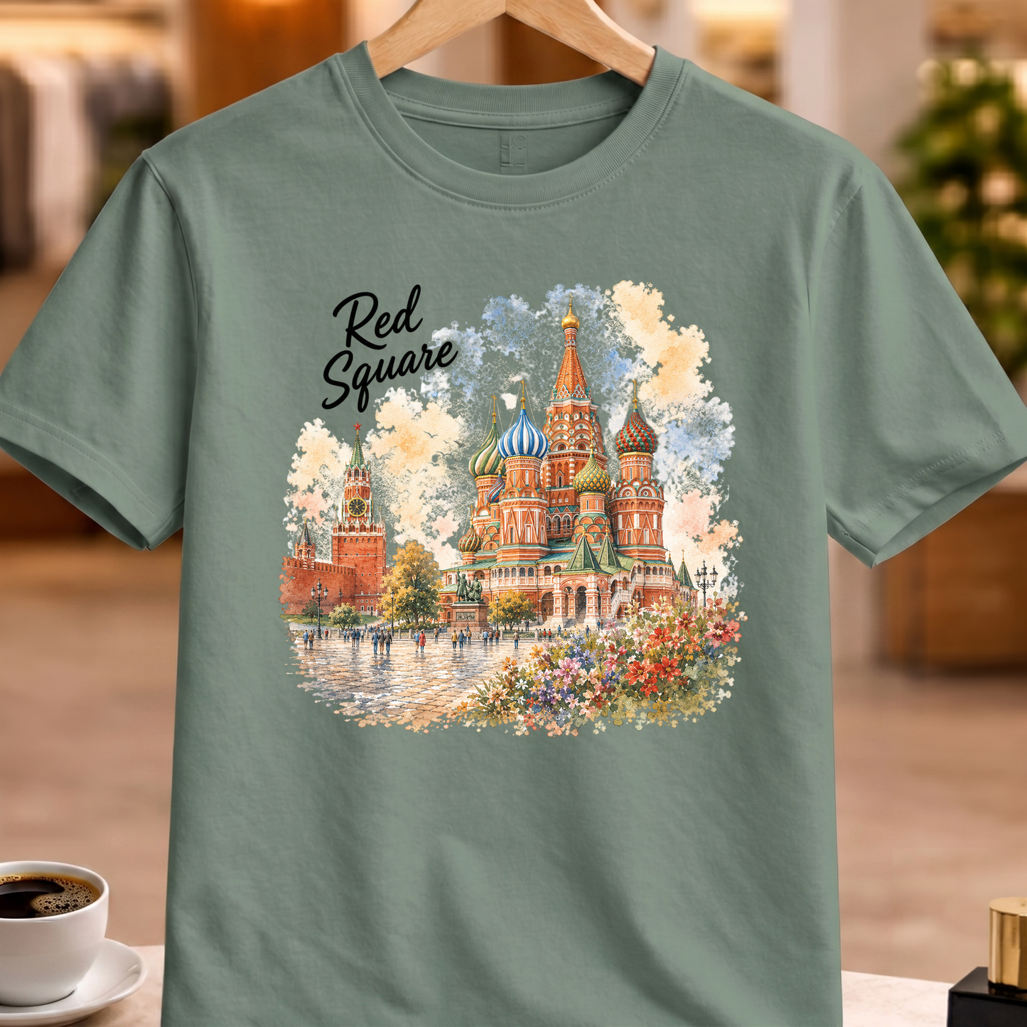 RED SQUARE ART TEE