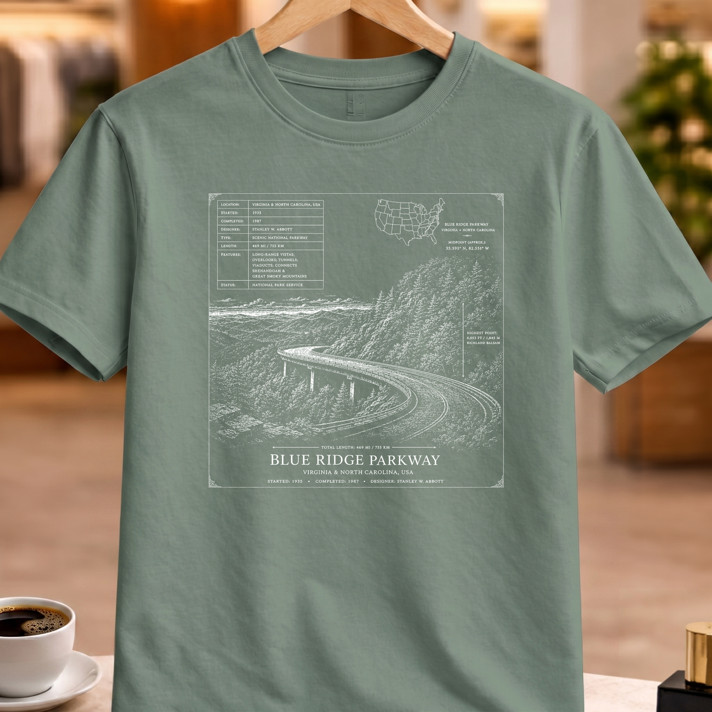 BLUE RIDGE PARKWAY TECHNICAL TEE