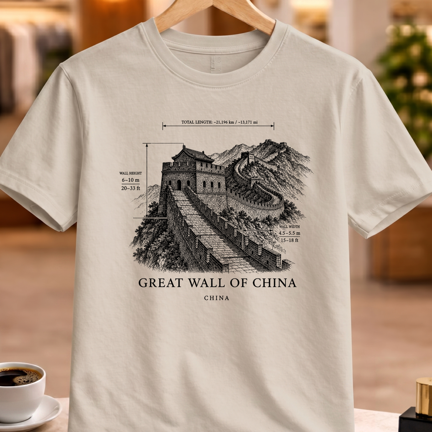 GREAT WALL OF CHINA STRUCTURAL TEE