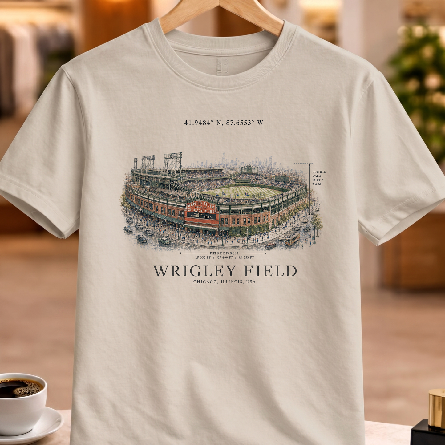 HERITAGE STRUCTURAL WRIGLEY FIELD TEE